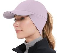 GADIEMKENSD Women's Winter Reflective Fleece Ponytail Hat with Drop Down Ear Warmer for Outdoor Activity Cap