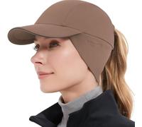 GADIEMKENSD Women's Winter Reflective Fleece Ponytail Hat with Drop Down Ear Warmer for Outdoor Activity Cap