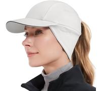 GADIEMKENSD Women's Winter Reflective Fleece Ponytail Hat with Drop Down Ear Warmer for Outdoor Activity Cap