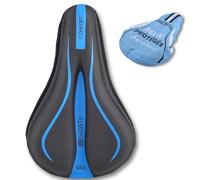 GADISTA Couvre-Selle Gel Vélo Housse Ultra Confortable VTT VAE | Mousse à mémoire de forme antidérapante et respirante, 28 x 18,5 cm, housse de pluie incluse
