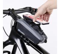GADISTA France, Sacoche Velo Cadre Etanche pour Telephone Tactile 6.8" VTT, Cadeau Homme Noel, Accessoire Velo Indispensable (Téléphone Externe + Rangement séparé)