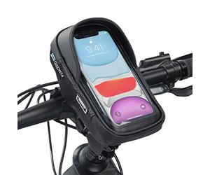 GADISTA® France, Sacoche Velo, Sacoche Guidon Velo étanche pour Smartphone sous 6,5 Pouces. Support Telephone Velo Universel avec écran Tactile et Espace de Rangement. Cadeau Homme Femme noêl