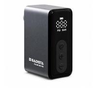 GADISTA Mini Pompe à Vélo Électrique 120 PSI - Gonfleur Électrique Portable sans Fil, Écran Numérique PSI/Bar, Arrêt Automatique, Valves Presta & Schrader + Ballons, USB-C, 143 g