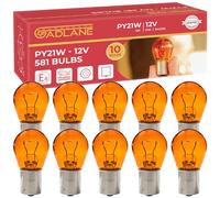 GADLANE 10 x 581 Ampoules à Baïonnette Ambre Orange 12 V 21 W PY21 W | Lot de 10