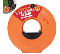 GADLANE Enrouleur de câble électrique de 25 m - Enrouleur de câble électrique vide orange pour rallonges, rangement de lumières de Noël, câbles de caravane, câbles EV, tuyau d'arrosage