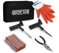 GADLANE Kit Reparation Pneu À Plat De Crevaison sans Chambre À Air Outils De 7 Pièces pour Camion De Moto De Voiture Automatique d'urgence VTT Jeep Tracteur