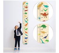 GADNIA Tableau de croissance en bois pour enfants | Décoration de chambre dinosaure pour garçons et filles, règle murale personnalisée | Pour chambre d'enfant, salle de jeux, chambre d'enfant,