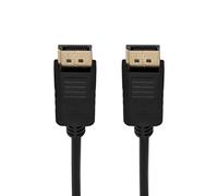Gadpiparty 1.8m Câble Displayport vers Connecteur pour Ordinateur Bureau Portable Signal Vidéo Audio Haute Définition Noir