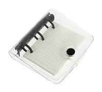 Gadpiparty 1 Ensemble Bloc Notes Mini à Spirale Loose Coil PVC Transparent Pochettes pour Étudiants et Voyageurs