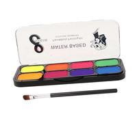 Gadpiparty 1 Ensemble De Peinture De Couleur Pour Le Visage Lavable Colorée Pour Le Maquillage De Festival Fête Visage Enfants Peinture Pigmentée Peinture Aquarelle Irisée Peinture À