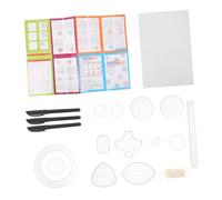 Gadpiparty 1 Ensemble Set de Règles Wanhua pour Dessin Kit de Modèles Multi Fonctions pour Garçon Fille Outil Éducatif Règle de Dessin Pratique et Compacte
