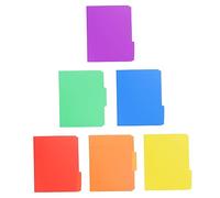 Gadpiparty 1 Jeu Dossier De Test Plastique Lot De Organisateur De Documents De Bureau Pour Stockage Épreuves Fichiers Couleurs Mélangées Pratique Et 6 Pièces