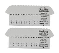 Gadpiparty 1 Jeu Étiquettes De Guide De Lavage pour Vêtements Cartes pour Shirts Instructions Claires Lot Pratique Et Étiquettes pour Vêtements Premium pour Boutiques Et Magasins 100 Pièces