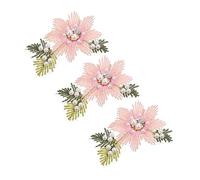 Gadpiparty 1 jeu Patch De Fleur En Dentelle De Réparation Patch De Broderie De Réparation De Couture Appliques Artisanat Floral Accessoire De Couture Applique De Robe 3 pièces