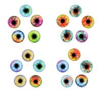Gadpiparty 1 Jeu Patch Verre Rond Pour Accessoires Diy Pour Colliers Boucles Oreilles 20 Pièces