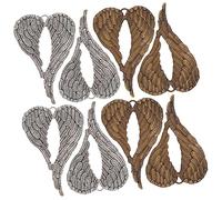 Gadpiparty 1 Jeu Pendentifs Diy Rétro De Argentés Bronzés Pour Décorations De Noël Accessoires 8 Pièces