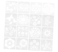 Gadpiparty 1 Jeu Pochoirs Fleurs Tournesol Réutilisables Pet Pour Peinture Murale Et Bricolage Diy Décoration 16 Pièces