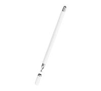 Gadpiparty 1 Pc Stylet capacitif Stylet pour écran Tactile Stylet Multifonctionnel Stylet Universel Stylet 2 en 1 Stylet pour Appareil à écran Tactile Disque équipement Laiton Blanche