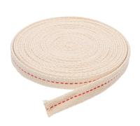 Gadpiparty 1 Rouleau de mèche en Coton pour Lampe à Huile - 2,5 cm de Large, 4 m de Long, mèches de Lampe à Paraffine tressées en Vrac, Remplacement pour à pétrole, Fabrication de Bougies,