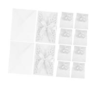 Gadpiparty 10 ensembles Cartes Invitation Mariage Lot de Design Européen Élégant et Fleurs Invitations Découpées Au Laser pour et Événements Festifs