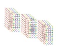 Gadpiparty 10 feuilles Lot Stickers Ronds Autocollants Colorés Numérotés Étiquettes Adhésives pour Organisation Maison Bureau École et Fêtes