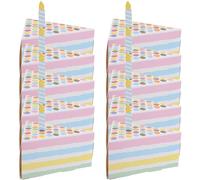 Gadpiparty 10 Pièces Boîte à Bonbons en Papier Forme Gâteau Triangulaire Légère et Chic pour Occasions Festives et Célébrations Finition Soignée