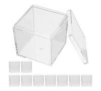 Gadpiparty 10 Pièces Boîte de Collecte D'échantillons Boîte de Protection pour Spécimen en Acrylique Carré 130ml pour Spécimens Animaux et Végétaux