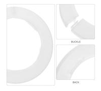 Gadpiparty 10 pièces Cache-rosaces PVC Décoratifs Réutilisables pour Tuyaux Eau Protection Anti-corrosion Installation Murale Facile Couvre-colliers Plomberie Polyvalents pour Salle de Bain