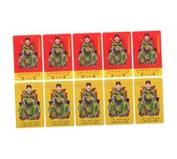 Gadpiparty 10 Pièces Cartes Amulette Chinoise Taisui Légères Protection Succès Décoration Feng Shui pour Poche et Trousse