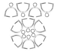 Gadpiparty 10 Pièces Charmes En Cuivre Fermottes Liens Charmes Clip Pincement Collier Fermoirs Titulaire Charme Pince À Pince Pour La