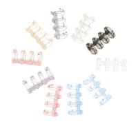 Gadpiparty 10 Pièces Clips de Reliure à Quatre pour Carnet de Notes Anneaux de Liens Amovibles pour Bureau et Organisation