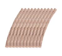 Gadpiparty 10 pièces Corde Allumage Jute Cirée Cire Abeille pour Feu de Camp Résistante à Humidité Allume-feu Camping Randonnée Barbecue Extérieur