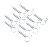 Gadpiparty 10 pièces Crochet à Ressort INOX pour Porte de Cage Fixation Sécurisée pour Lapin Poulet Pigeon Oiseau Lot de Crochets Compacts et Durables Installation Facile pour Maintien Porte