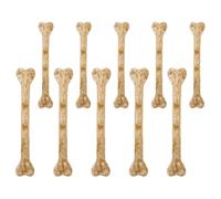 Gadpiparty 10 Pièces Décorations en Os pour Halloween en Plastique Trou pour Enfiler, Design Réaliste et Facile à Utiliser pour Objets Faits Main et Autres Occasions