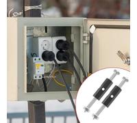 Gadpiparty 10 pièces Dispositif Réparation Boîte Jonction Kit Tiges Support Isolation Outil Électricien pour Boîtes Dérivation Encastrées Réparation Interrupteurs Muraux