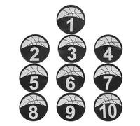 Gadpiparty 10 Pièces Disques de Repérage Numérotés pour Entraînement de Basketball et Football en TPU Léger et Compact, pour Gymnases et Cours D'éducation Physique