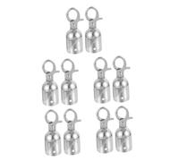 Gadpiparty 10 pièces Embouts de Corde Acier Inoxydable avec Crochet à Pince Butée de Fin pour Garde Corps Extérieur Accessoires pour et Balustrades