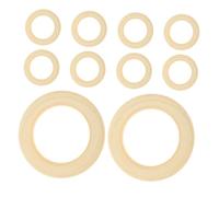 Gadpiparty 10 pièces Lot de Anneaux Naturel pour Loisirs Créatifs Anneaux Non pour Bijoux DIY Macramé Couronnes et Décoration Intérieure