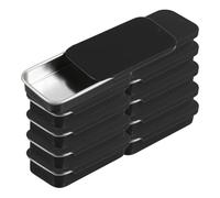 Gadpiparty 10 pièces Lot de Boîtes à Chewing-gum Rectangulaires avec Couvercle Coulissant Mini Boîtes Métalliques Portables pour Bonbons Rangement Compact et Pratique pour Voyage et Poche