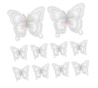 Gadpiparty 10 pièces Lot de Patches Dentelle à Coudre Appliques Brodées Double Couche pour Décoration Vêtements Mariage Jeans Chapeaux Sacs et Rideaux Accessoire DIY et Facile à Utiliser