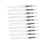 Gadpiparty 10 pièces Lot Stylos Pinceaux Rechargeables Transparent Stylos Art Aquarelle Solubles à Eau avec Pointe Polyvalente Réservoir Contrôlable pour Peinture Dessin et Calligraphie