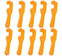 Gadpiparty 10 pièces Ouvre-couvercle de Seau Outil Levier avec Poignée Antidérapante Orange Ouvre-bidon Ouvre-lid Facile pour Conteneurs Difficiles à Ouvrir