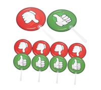 Gadpiparty 10 pièces Pagaies de Vote Double Face Outils pour Salle de Classe Supports de Réponse pour Élèves Amélioration de Engagement et Interaction Enseignant-élève