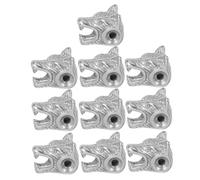 Gadpiparty 10 Pièces Perles de charme en acier inoxydable Charmes métalliques Perles d'espaceur en acier inoxydable Silver