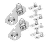 Gadpiparty 10 pièces Plaques de Contact à Ressort pour Batterie AA Conversion Négative à Positive Design Nickel Compatible avec Boîtes à Piles pour Télécommandes et Jouets