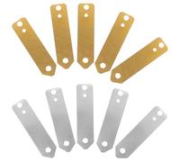 Gadpiparty 10 pièces Plaquettes Cuivre Zinc Électrodes pour Expériences Batterie Fruits Enseignement DIY