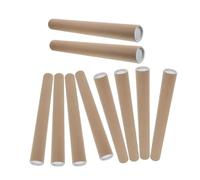 Gadpiparty 10 Pièces Tubes Postaux Kraft avec Bouchons Plastiques Tubes Dexpédition Compacts pour Affiches Documents et Œuvres Dart Recyclables et Stockage Sécurisé