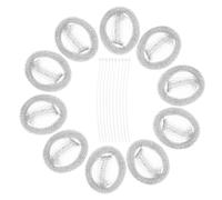 Gadpiparty 10 Pièces Tuyau Charpie Acier Inoxydable Rondelle Charpie Receveur Vêtements Machines À Laver Pièges À Peluches Pour Évier À Linge