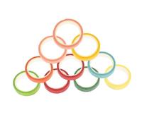 Gadpiparty 10 Rouleaux Rubans Adhésifs Washi Masking Tape DIY Couleurs Arc Ciel Papier Décoratif pour Scrapbooking Bricolage