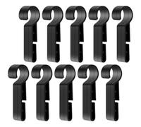 Gadpiparty 100 Clips de Lampe Frontale pour Casque de Sécurité Noir en Plastique Anti-dérapants, Polyvalents, 100 Pièces pour Environnements de Travail Exigeants et Sombres